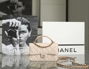 Chanel 23P WOC Lambskin Light Gold Hardware-17cm