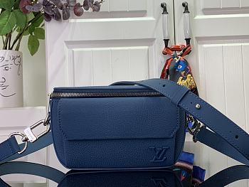 Louis Vuitton Pilot Aer M83563 BLUE For Men-20*12*5.5CM