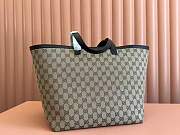 Gucci Totissima Medium tote bag Beige and ebony Original GG canvas - 5