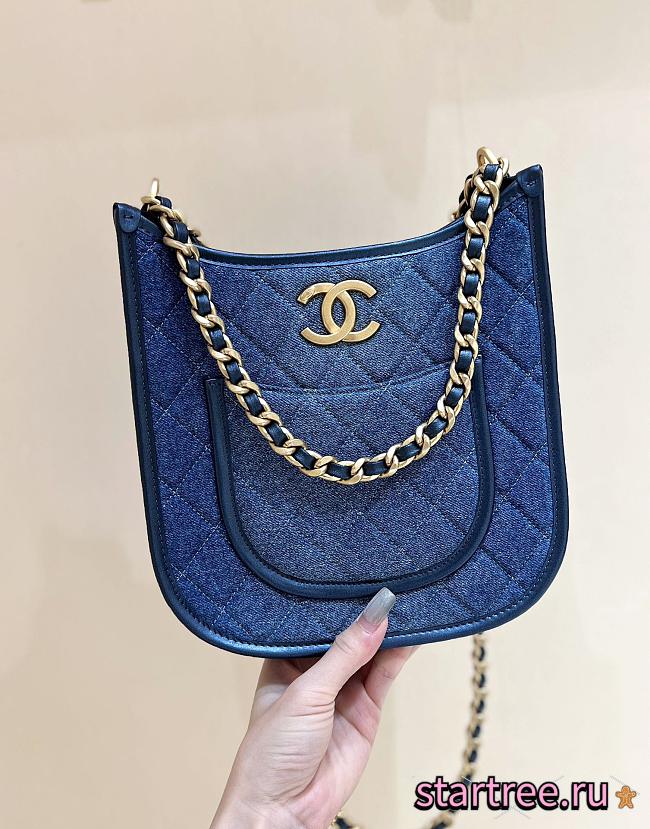 Chanel 24S Denim Hobo-22*6*24CM - 1