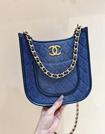 Chanel 24S Denim Hobo-22*6*24CM