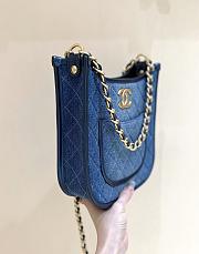 Chanel 24S Denim Hobo-22*6*24CM - 4