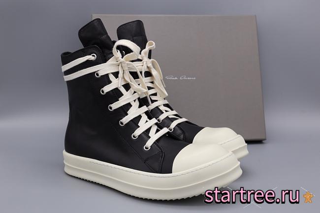Rick Owens Washed Calfskin Sneakers - 1