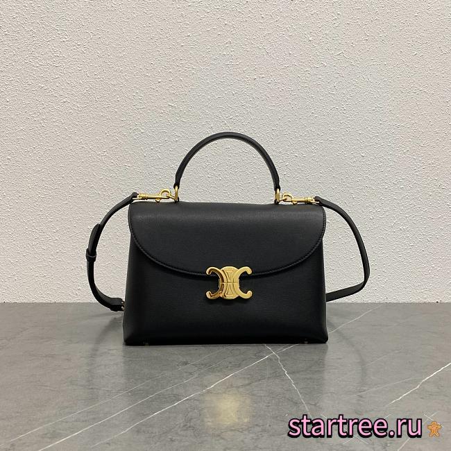 Celine MEDIUM NINO BAG in shiny calfskin Black-25 x 17.5 x 10 CM - 1