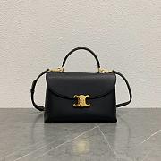 Celine MEDIUM NINO BAG in shiny calfskin Black-25 x 17.5 x 10 CM - 1