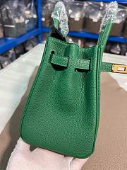 Hermes 25 Birkin Bag Green In Tagon leather - 3
