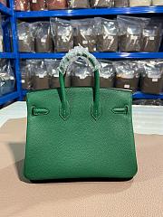 Hermes 25 Birkin Bag Green In Tagon leather - 2