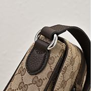 GUCCI GG Mini Shoulder Bag in Beige And Ebony GG Bag-13*20*5.5CM - 4