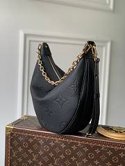 Louis Vuitton Loop Hobo Black M46725-38x26x10cm - 2
