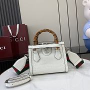 Gucci Diana Top HandBags In Crocodile Leather-20x16x10CM - 1