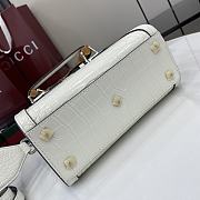 Gucci Diana Top HandBags In Crocodile Leather-20x16x10CM - 3