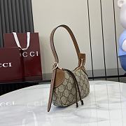 Gucci GG Emblem super mini shoulder bag Dark Brown-23x13x2cm - 5