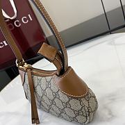 Gucci GG Emblem super mini shoulder bag Dark Brown-23x13x2cm - 3
