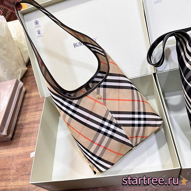 Burberry Small Check Shoulder Bag-26.5*13.5*46.5cm - 1