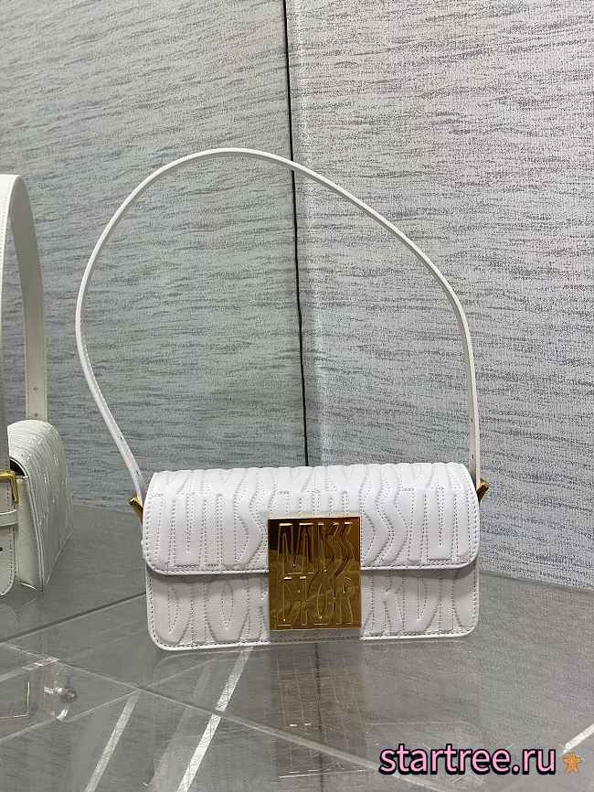 Christian Dior Miss Dior Flap Bag White-18x6.5x11cm - 1