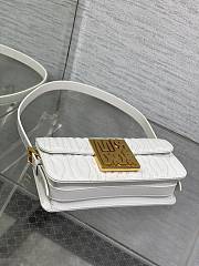 Christian Dior Miss Dior Flap Bag White-18x6.5x11cm - 3