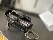 Chanel Gabrielle small hobo bag black dark silver gold CohotBag - 5