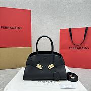 Ferragamo Hug Top-handle Bag Black Inside-32*22*14CM - 1