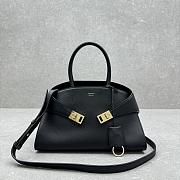 Ferragamo Hug Top-handle Bag Black Inside-32*22*14CM - 5