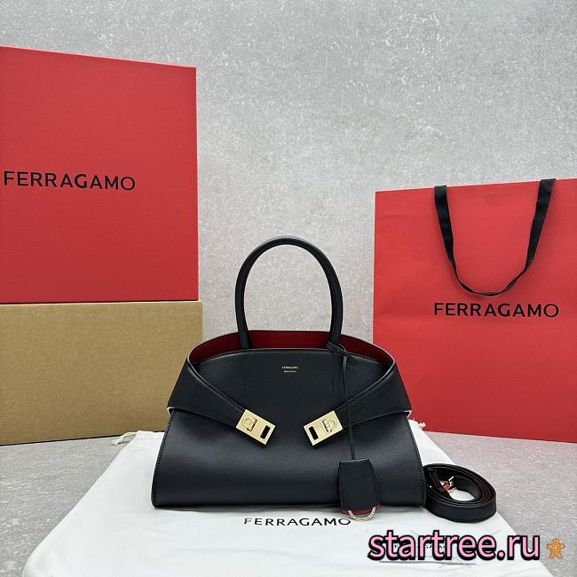 Ferragamo Hug Top-handle Bag Red Inside-32*22*14CM - 1