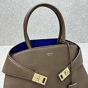 Ferragamo Hug Top-handle Bag Blue Inside-32*22*14CM - 2