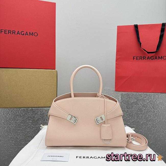 Ferragamo Hug Top-handle Bag Pink-32*22*14CM - 1