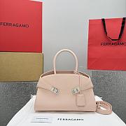 Ferragamo Hug Top-handle Bag Pink-32*22*14CM - 1