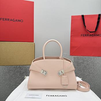 Ferragamo Hug Top-handle Bag Pink-32*22*14CM