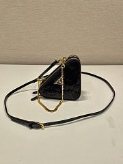 Prada Triangular sequined mini pouch - 1
