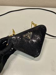 Prada Triangular sequined mini pouch - 4