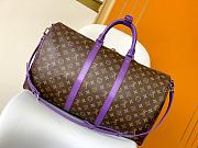 Louis Vuitton M13807 Keepall Bandoulière 45 Purple - 4