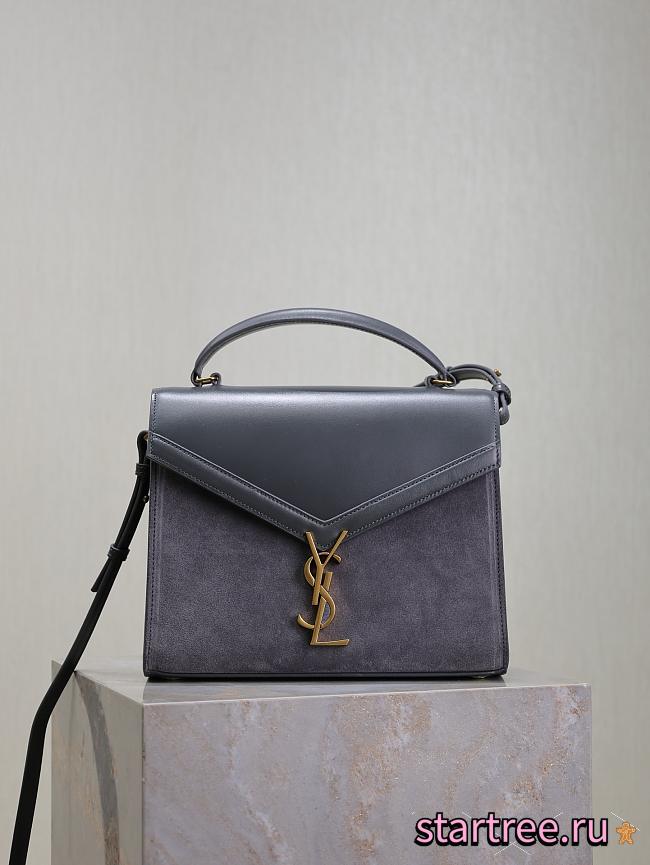 YSL Cassandra Bag Grey 24cm - 1