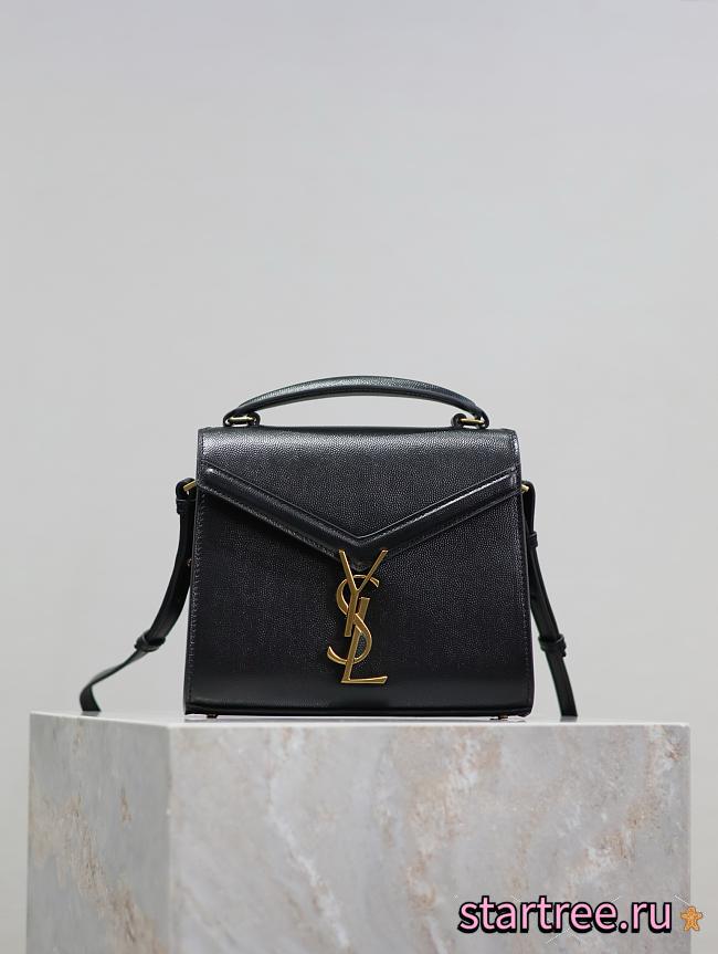 YSL CASSANDRA mini in BOX SAINT LAURENT Black-20*16*7.5cm - 1