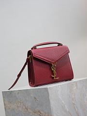 YSL CASSANDRA mini in BOX SAINT LAURENT Red-20*16*7.5cm - 5