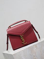 YSL CASSANDRA mini in BOX SAINT LAURENT Red-20*16*7.5cm - 4