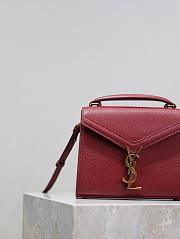 YSL CASSANDRA mini in BOX SAINT LAURENT Red-20*16*7.5cm - 2