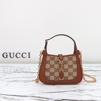 Gucci Mini Jackie Bag Brown #675799-19*13*3cm