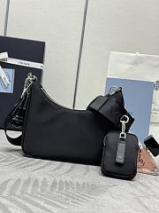 Prada Re-Edition Nylon 2005 Black Bag- 1BH204 - 22x12x6cm - 2