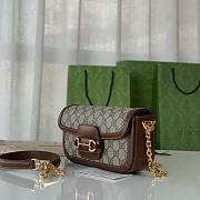 Gucci Horsebit 195 GG Suoreme Canva&leather Bag-24*12*5CM - 6