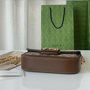 Gucci Horsebit 195 GG Suoreme Canva&leather Bag-24*12*5CM - 5