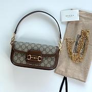 Gucci Horsebit 195 GG Suoreme Canva&leather Bag-24*12*5CM - 3