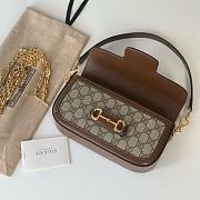 Gucci Horsebit 195 GG Suoreme Canva&leather Bag-24*12*5CM - 2