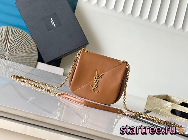 YSL JAMIE 4.3 Mini Bag Brown-16*11*4cm  - 1