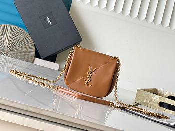 YSL JAMIE 4.3 Mini Bag Brown-16*11*4cm 