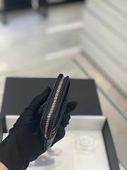 Chanel Wallet Black Calfskin Silver Hardware 001 - 5