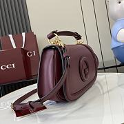 Gucci Blondie small top handle bag In Rosso Ancora red-26.5x16.5x8.5cm - 6