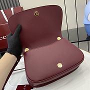 Gucci Blondie small top handle bag In Rosso Ancora red-26.5x16.5x8.5cm - 5