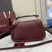 Gucci Blondie small top handle bag In Rosso Ancora red-26.5x16.5x8.5cm - 3