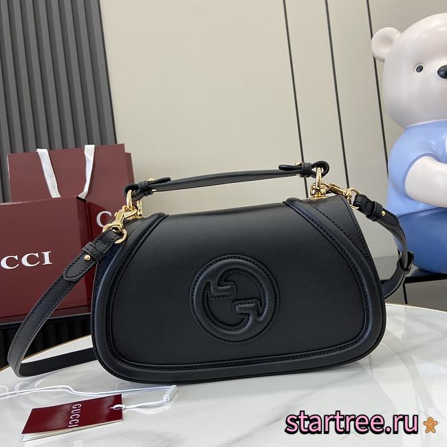 Gucci Blondie small top handle bag In Black-26.5x16.5x8.5cm - 1