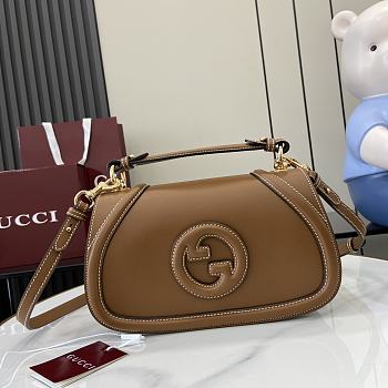 Gucci Blondie small top handle bag In Brown-26.5x16.5x8.5cm